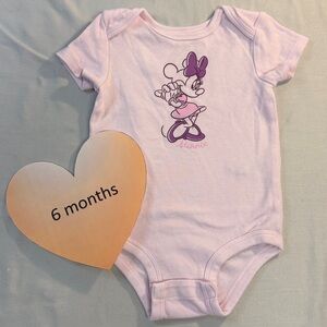 Disney Minnie Mouse Pink Bodysuit/Onesie top